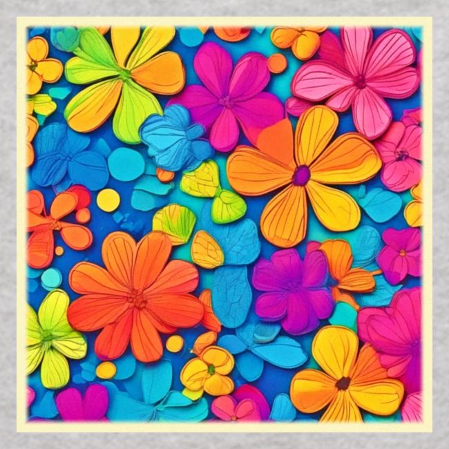 Vibrant Floral Abstract Art