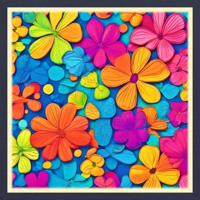 Vibrant Floral Abstract Art