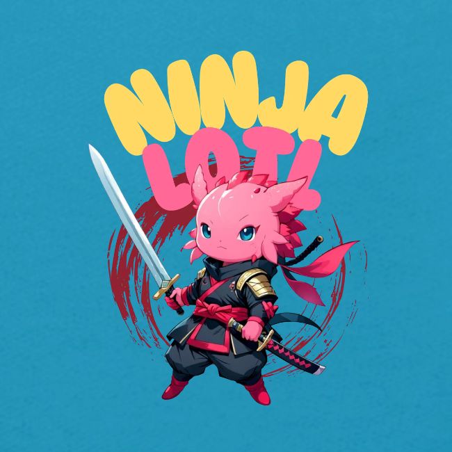 Kawaii Axolotl Ninja