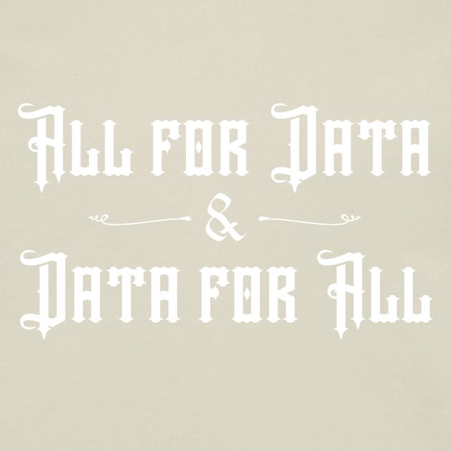 All for Data, Data for All (dark)