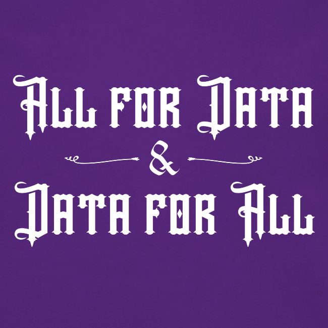 All for Data, Data for All (dark)