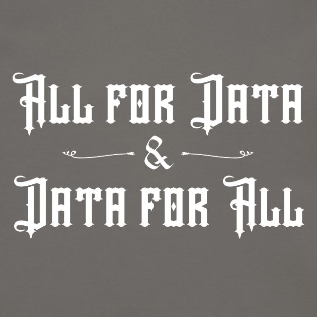 All for Data, Data for All (dark)