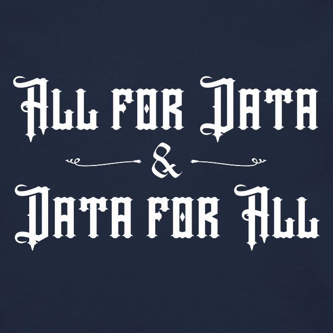All for Data, Data for All (dark)