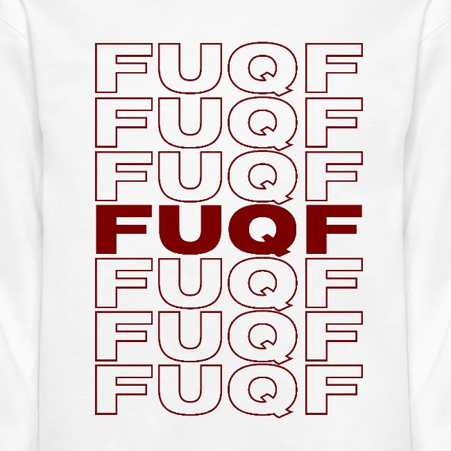 FUQF (in the style of Thank You Bag)