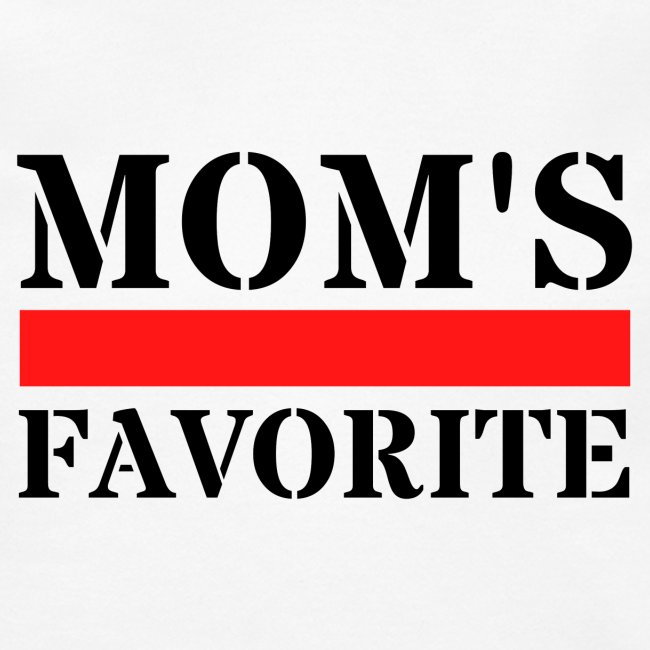 MOM's favorite (Black, Red & White version)