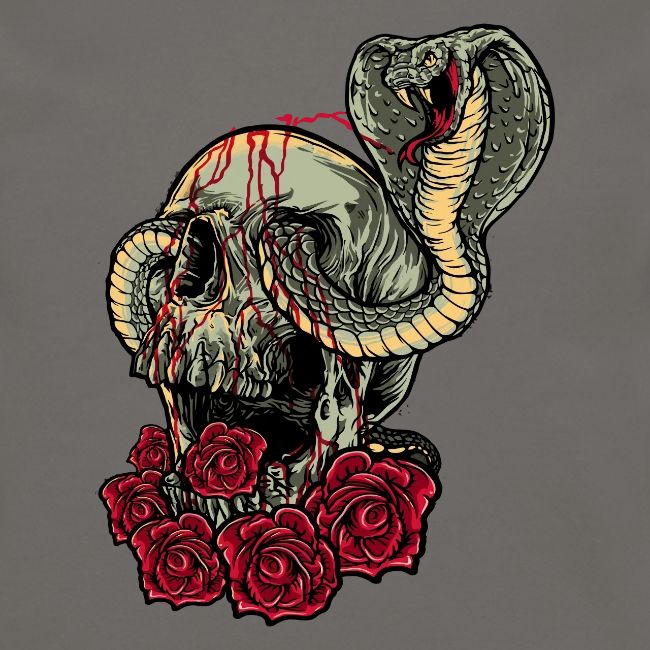 skull and roses tattoo