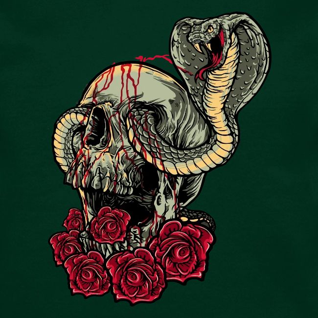 skull and roses tattoo