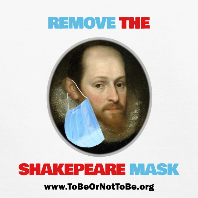 Remove Shakespeare Mask- Front & Back light color