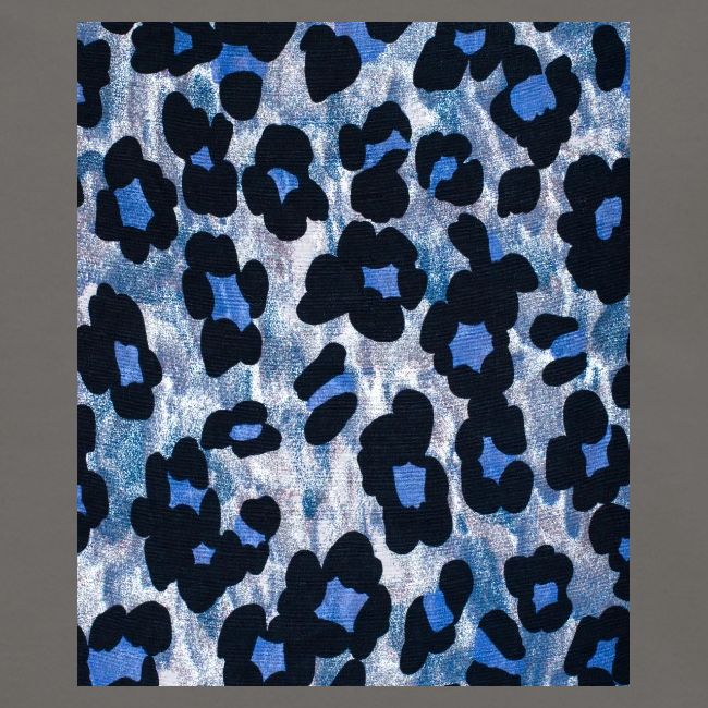 blue ank black leopard pattern