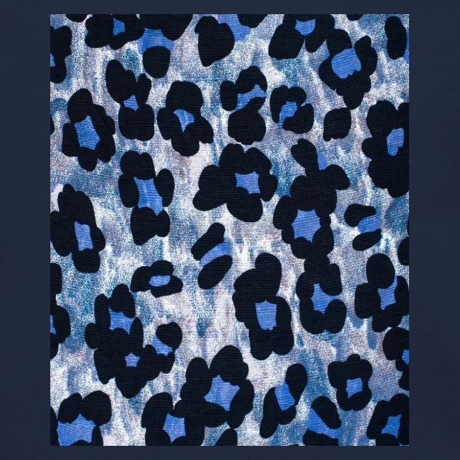 blue ank black leopard pattern