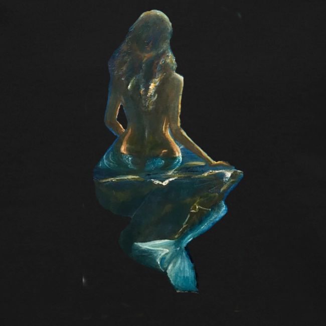 Midnight Mermaid on a rock