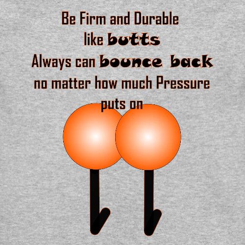 Butts Bounce Back - Cute Cartoon Butts - Unisex Crewneck Sweatshirt