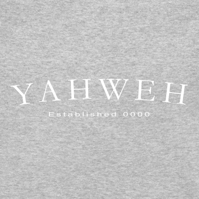 Yahweh Established 0000 in white