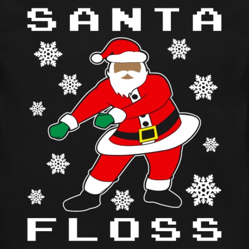 Black Santa Floss - Unisex Crewneck Sweatshirt