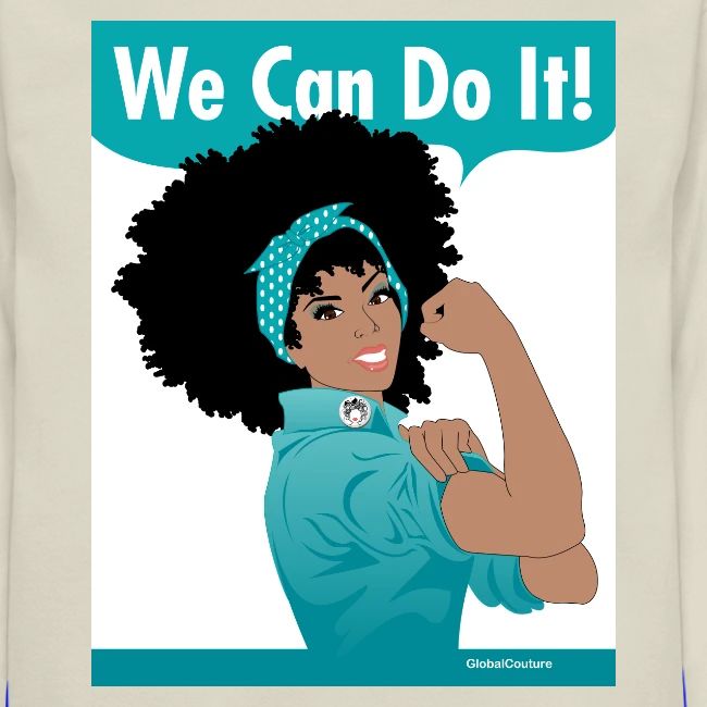 GlobalCouture WeCanDoIt TEAL Poster RGB png