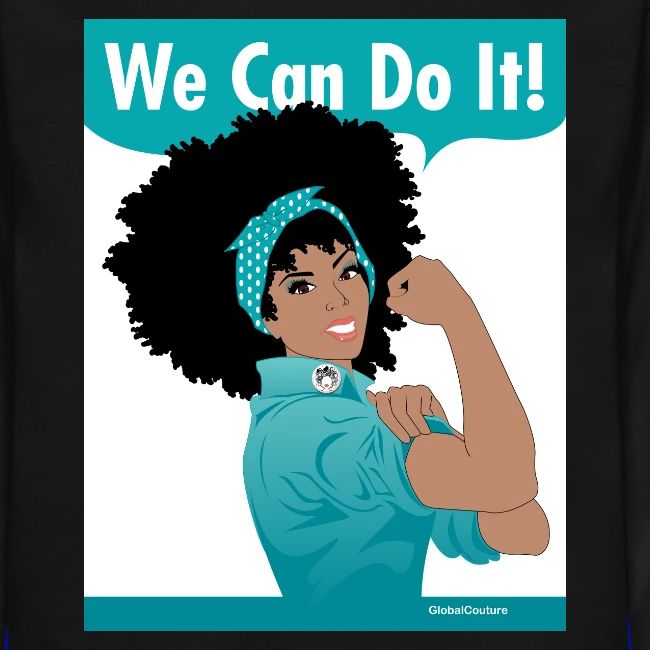 GlobalCouture WeCanDoIt TEAL Poster RGB png