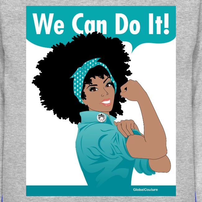 GlobalCouture WeCanDoIt TEAL Poster RGB png