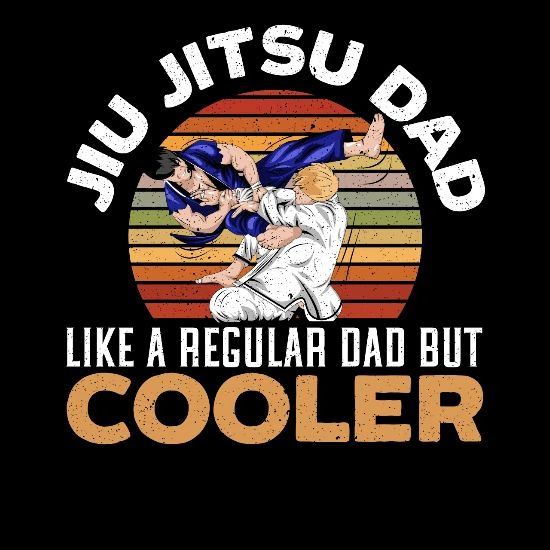 Camiseta Sin Mangas 'Jiu-Jitsu Father' - Diseño Retro Para Papás BJJ, Regalo Grapplers