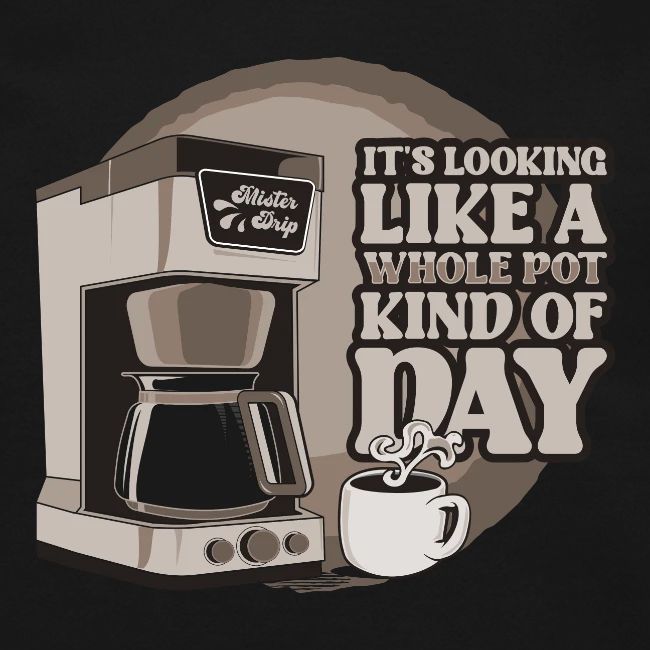 Retro Drip Coffee Maker Technical Drawing Shirt