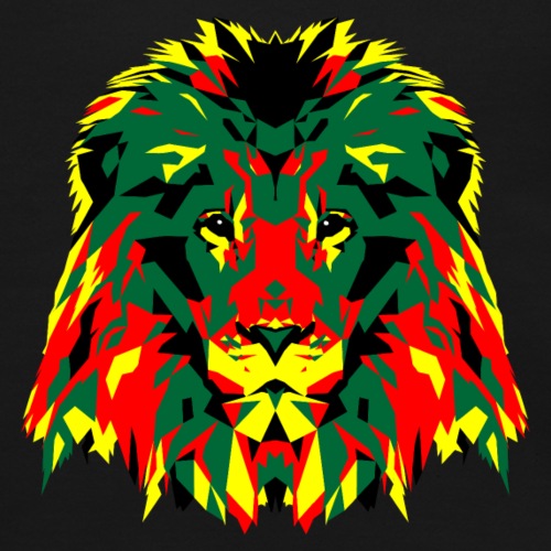 African Lion Poly Art - Unisex Crewneck Sweatshirt