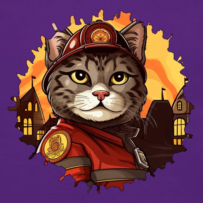 Firefighter cat