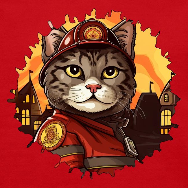 Firefighter cat