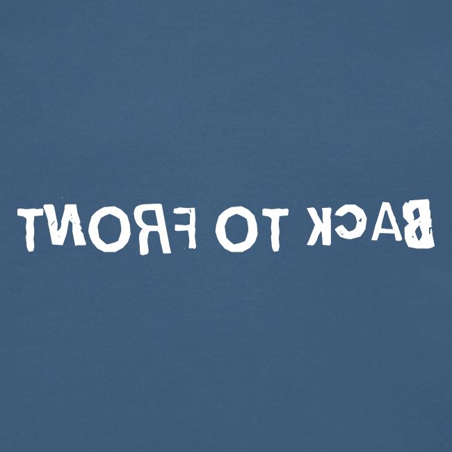 Back To Front Word Art