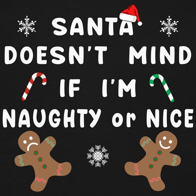 Santa Naughty or Nice Funny Kids Christmas Xmas.