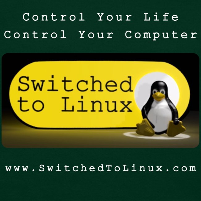 Switched To Linux Logo and White Text