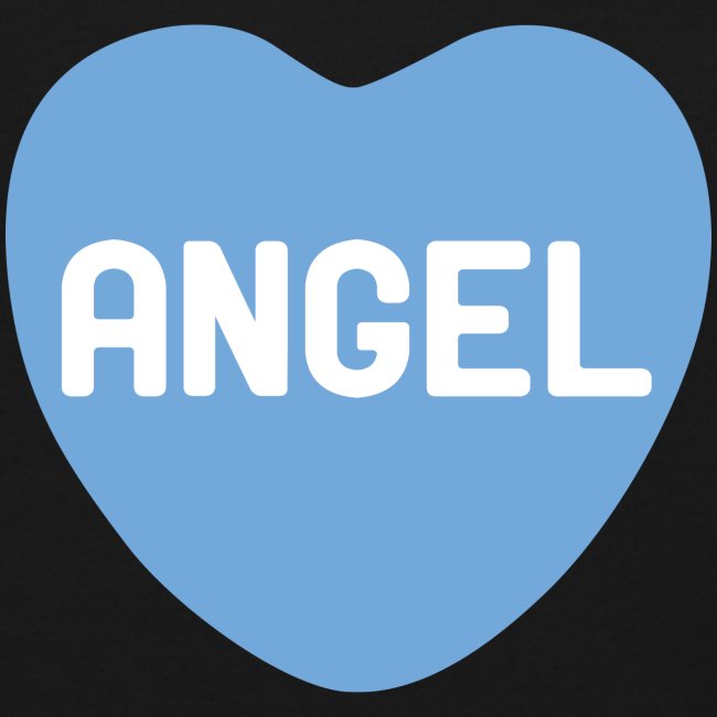 Angel Blue Candy Heart
