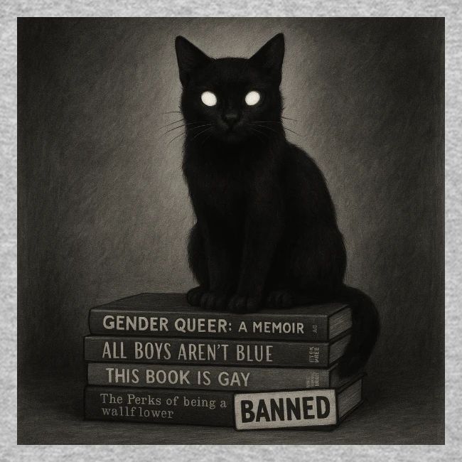 Cat on Banned Books