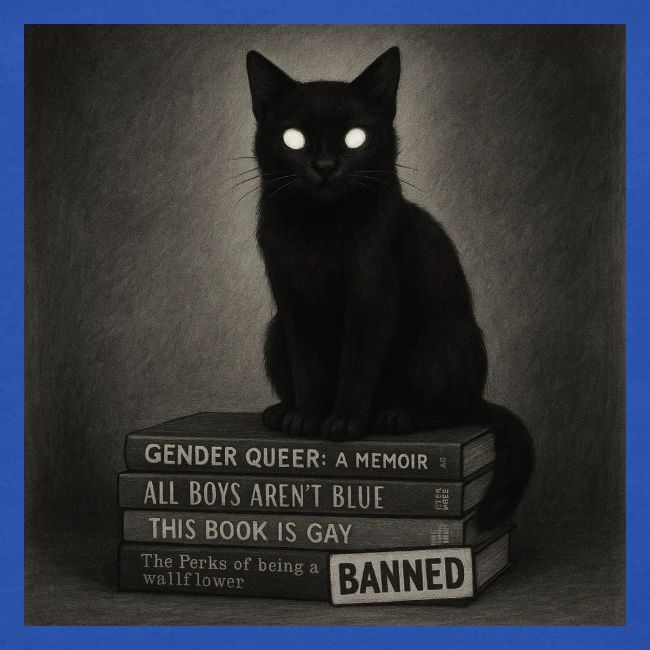 Cat on Banned Books