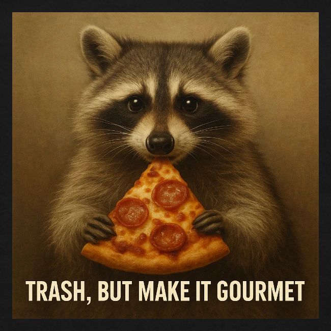 Gourmet Pizza Raccoon