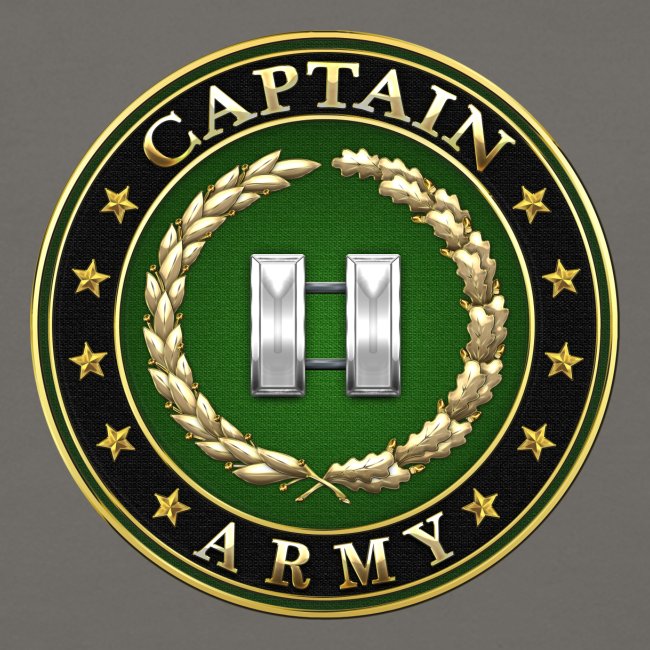 Captain (CPT) Rank Insignia 3D