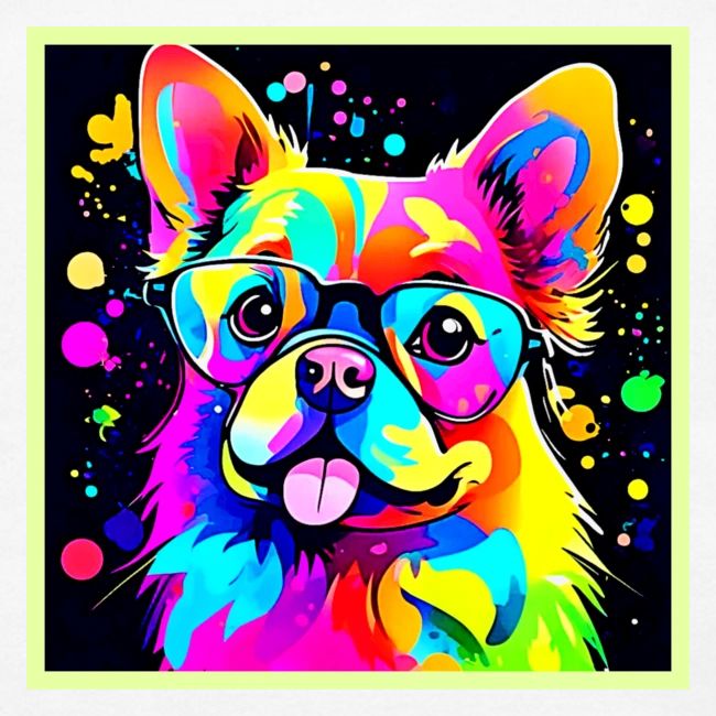 Vivid Canine Vibes Design
