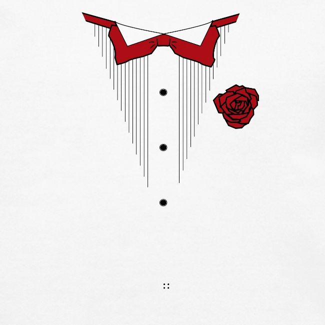 Tuxedo Shirt with Red bowtie