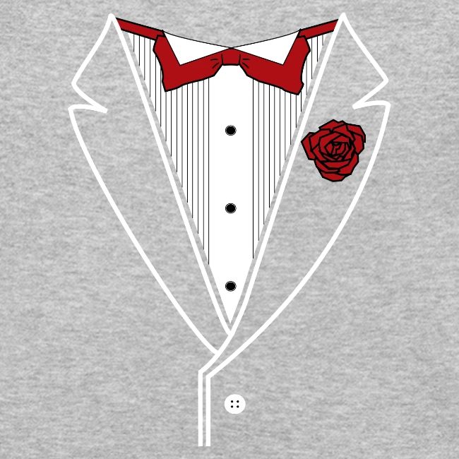 Tuxedo Shirt with Red bowtie