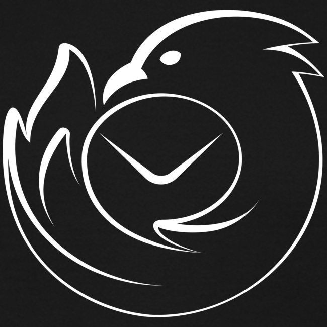 Thunderbird Logo Outline