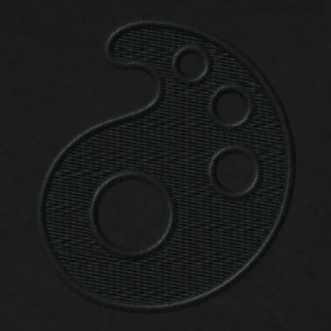 Black Embroidered Palette