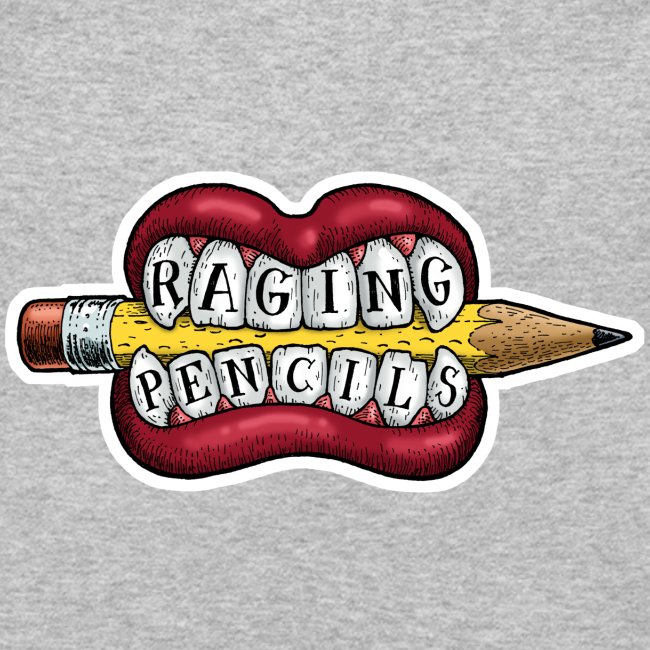 Raging Pencils Bargain Basement logo t-shirt