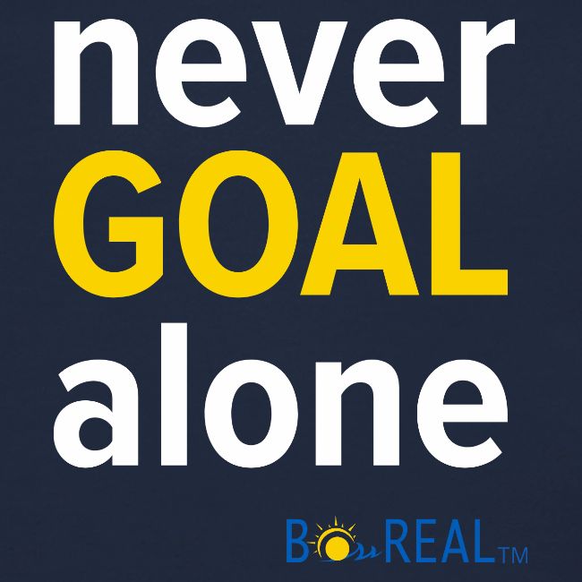 Never GOAL Alone - Black/Navy