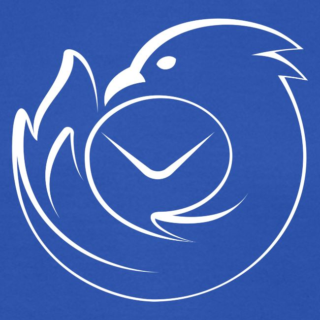 Thunderbird Logo Outline