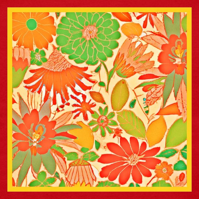 Vibrant Blossom Elegance Pattern