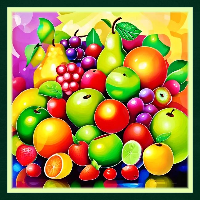 Vibrant Fruit Medley Art