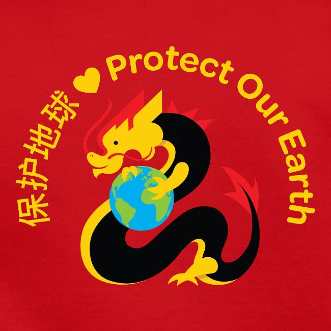 Earth Day Kindness Dragon Gold