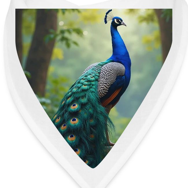 Majestic Peacock in Enchanted Forest