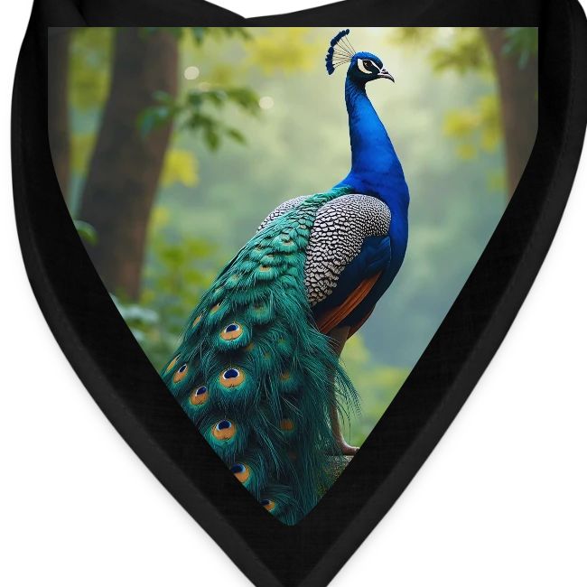 Majestic Peacock in Enchanted Forest