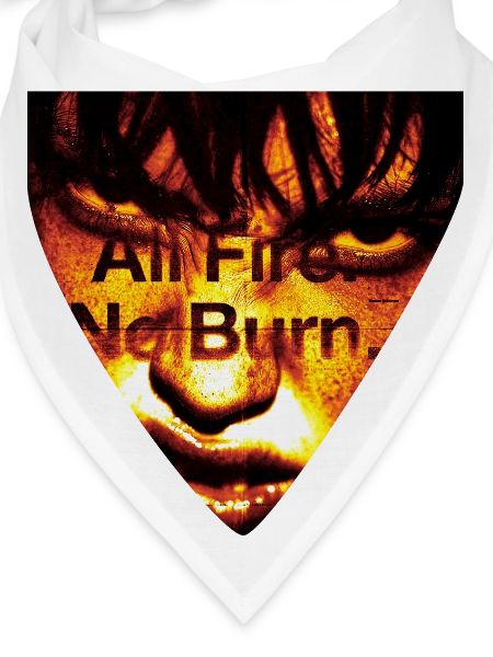 Inferno Portrait: Bold Text Overlay