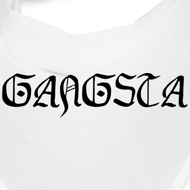 GANGSTA , gothic letters (in black letters)