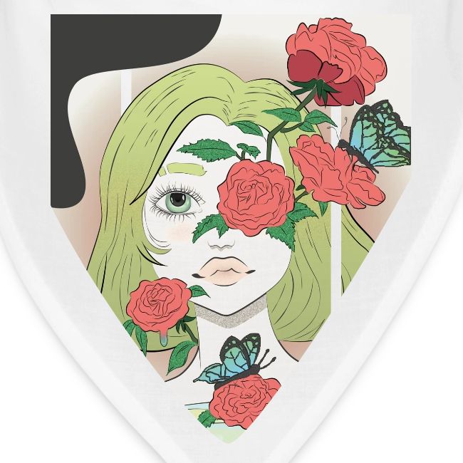 Girl with Rose Vine
